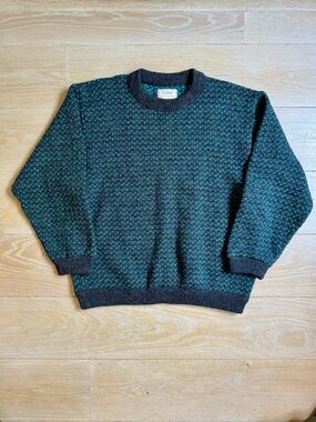 Vintage L.L. Bean Men’s Fisherman Crewneck Sweater. Made in Norway